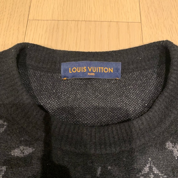 Louis Vuitton monogram black sweater size XL - Picture 7 of 11